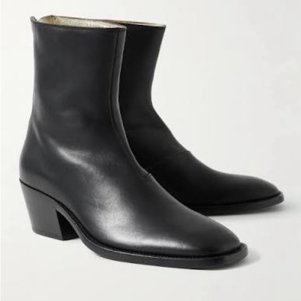 Acne Studios Square Toe Leather Boot Size US 8 EU 41 - Picture 15 of 15
